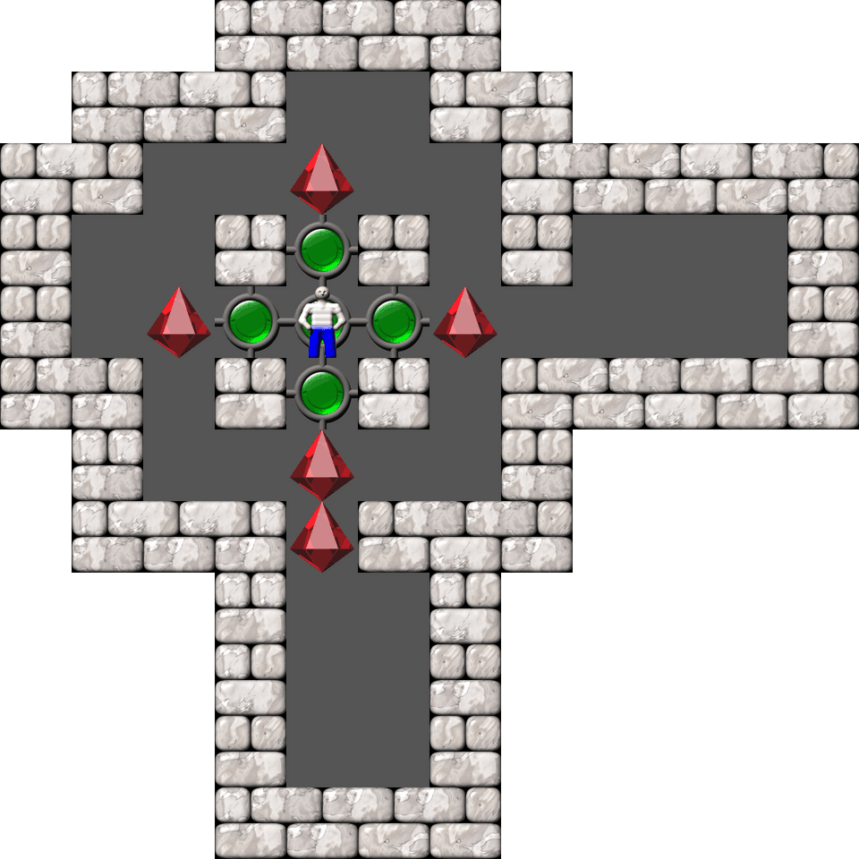 Sokoban Mass Remodel level 1453